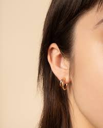 Why Not Have Two Introducing Scarlett Our New Gold Double Hoop Earrings For The Perfect 2 In 1 Ear Look Earrings Hoop Earrings Ear
