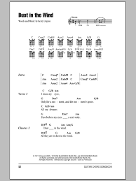 Kansas dust in the wind chords. Dust In The Wind Sheet Music Kansas Guitar Chords Lyrics