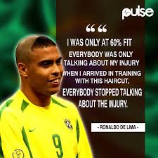 Rio de janeiro, 1976) futbolista brasileño. Ronaldo Luis Nazario De Lima Haircut