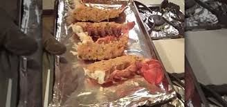 Place stuffed lobster tails in the prepared baking pan; How To Make King Crab Cakes Stuffed With Lobster Tails Shellfish Wonderhowto