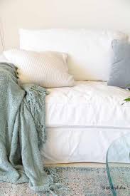 Shop pottery barn kids' nursery throw pillows that will be the finishing touch to your nursery. White Sofas Review Of My Pottery Barn Slipcovered Sofas Shabbyfufu Com