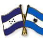 Honduras and El Salvador flag from www.crossed-flag-pins.com