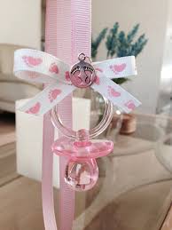 Pink Footprints Babyshower Pacifier By Marcenaripartydecor On Etsy 9 99 Baby Shower Necklace Baby Shower Pin Baby Shower Princess
