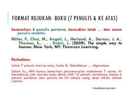 Buat kutipan internal dan entri daftar referensi. Format Apa Panduan Asas Dan Mudah