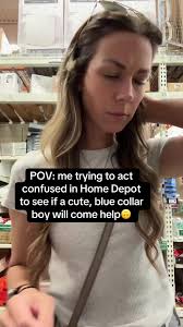 Look Confused at Home Depot Blue Collar Man
