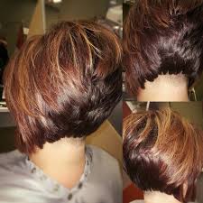 Edgy inverted bob with undercut. Layered Undercut Stacked Bob Novocom Top