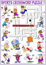 The spruce / kaley mckean halloween word search puzzles are a great activity. Sports Esl Printable Crossword Puzzle Worksheets For Kids