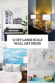 Examples of large format photo print wall art. 12 Eye Catchy Diy Large Scale Wall Art Pieces Shelterness