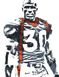 Terrell Davis Denver Broncos Pixel Art 2 Art Print By Joe Hamilton Denver Broncos Broncos Broncos Football