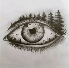 The Eye Looks At What The Heart Understands Art Drawings Sketches Eye Drawing Drawing Sketches