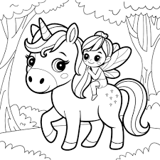 Schöne Einhorn-Ausmalbilder zum kostenlosen Ausdrucken 🦄