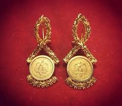 Joyeria Tradicional Oaxaquena Aretes Itsmenos Hechos A Mano En Oro De 14k Y Monedas De 22k Oaxaca Mexico Aretes Joyeria Tradicional Monedas De Oro
