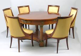 An Empire Style Dining Table And Six Chairs Ca 19th Century Furniture Kursi Makan Meja Makan Furniture