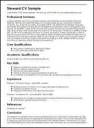 A cv must highlight skills that match the recruiter's needs and sometimes you may need. Steward Cv Sample Myperfectcv Cv Template Creative Cv Template Cv Design Template