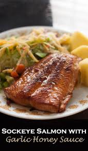 Pan Frying Salmon Try This Honey Garlic Sockeye Salmon Recipe Recipe Salmon Recipe Pan Sockeye Salmon Recipes Healthy Salmon Recipes