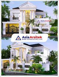Desain klasik umumnya mempunyai detail yang rumit di beberapa sudut. Desain Rumah Classic Mewah Hook 2 Lantai 20 X 30 M Di Depok