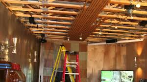 You can make such a ceiling. Wood Ceiling Installation Youtube