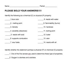 Sleep itself, or the passage of time, that is important for the problem solving, but the quality of sleep. Physical Properties Worksheet Teachers Pay Teachers
