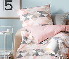 Renforce Wendebettwasche Tchibo Bettwasche Bett Modern Rosa Graue Schlafzimmer