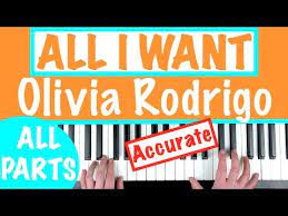 How To Play All I Want Olivia Rodrigo Hsmtmts Piano Chords Tutorial Youtube Piano Tutorial Piano Creep Radiohead