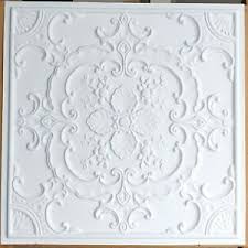 Coffee shop ceiling tiles at lulu's cafe clang. Pl19 Faux Tin Ceiling Tiles White Matt Embossed Decor Wall Panels 10tiles Lot 723120945944 Ebay