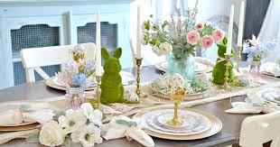 Welcome To The Spring Into An Easter Table Blog Hop I Ve Teamed Up With Some Amazing Friends To Br Easter Table Easter Table Decorations Easter Table Settings