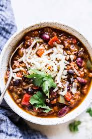 Slow Cooker Pumpkin Chili Is The Perfect Comforting Fall Soup It Is Hearty And Packed Pumpkin Chili Slow Cooker Slow Cooker Recipes Beef Slow Cooker Pumpkin