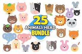 Download Clip Art Printables Round Animals Svg Bundle Personal And Small Business Use Cut Files Clipart Svg Art Collectibles