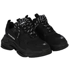 Balenciaga Black Triple S Trainers | Junior Couture USA
