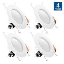 Recessed lighting fixtures retrofit led recessed ceiling lights. Retrofit Led Recessed Lighting Fixture 4 Pack Dimmable 3000k Soft White Glow Cri92 14w Hyperikon 6 Inch Led Downlight 5 Inch Compatible Energy Star Led Ceiling Light 75w Replacement Housing Trim