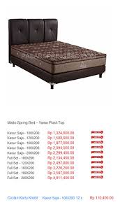 , jawabannya  jelas dong! Ukuran Kasur Spring Bed No 1