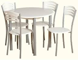 New Luton White Round Dining Table With 4 Chairs Set Click To Buy Kitchen Table Settings Budget Dining Table Dining Room Table Set