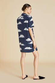 Amika Reverie Silk Crepe De Chine Shirt Dress