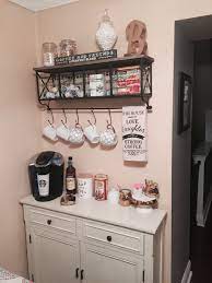 Coffee bar ideas for kitchen. Pin On Coffee Bar Love