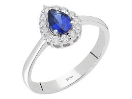 Tropfen Saphir Diamant Ring Diamantring In 585er 14k Gold