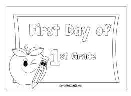 Keep your kids busy doing something fun and creative by printing out free coloring pages. First Grade Coloring Page Free Coloring Home