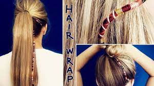 Best Hair Wrap Tutorial Fast And Simple Hair Accessories Diy Youtube Cool Hairstyles Hair Hair Wraps