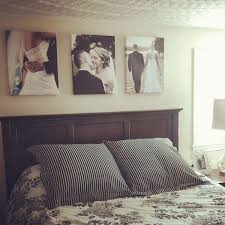Great Way To Display Our Wedding Photos At Home Home Bedroom Master Bedrooms Decor Bedroom Canvas
