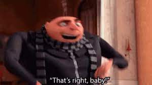 Thats Right Gif Thatsright Despicableme Gru Discover Share Gifs Despicable Me Gru Meme Despicable Me Gru