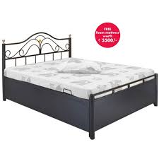 At six inches narrower and five inches shorter than a queen, full size mattresses are typically too small for. Queen Size Hydraulic Storage Bed With Free Foam Mattress Buy Queen Size Hydraulic Storage Bed With Free Foam Mattress Online At Best Prices In India On Snapdeal