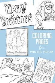 This christmas worksheet was created for primary/elementary students. Christmas Winter Coloring Pages For Kids To Color