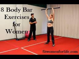 8 body bar exercises for women youtube