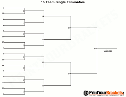Blank 16 Team Tournament Bracket Template Google Search