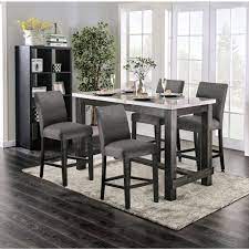 This 36 counter height table features an impressive trestle base with strut accents that support a hefty 3 thick table top. Furniture Of America Shap Rustic Solid Wood 5 Piece Counter Dining Set On Sale Overstock 29726536