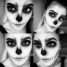 Easy Skull Makeup Halloween Makeup Halloween Skeletons Halloween Skull Makeup