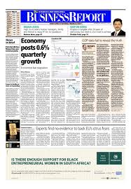 Today S Business Report Newspaper Front Page August 27 2014 Deals With The Latest South African Econo Newspaper Front Pages The European Union Business News