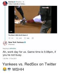 Chicago white sox , cleveland indians , detroit tigers , kansas city royals , minnesota twins Red Sox 3h Today S Basically A Holiday Ales Fox 039 The Steal 2004 Alcs Game 4 9111ãƒ­31k 56k New York Yankees Replying To Ah Work Day For Us Game Time Is 508pm