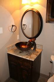 copper glass bowl sink, brown marble
