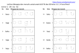 Check spelling or type a new query. Belajar Mengeja Dan Menulis Dasar Dengan 4 Huruf Rumah Pintar