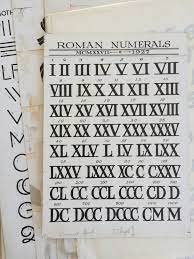 Roman Numerals Roman Numerals Roman Numbers Tattoo Roman Numeral Font